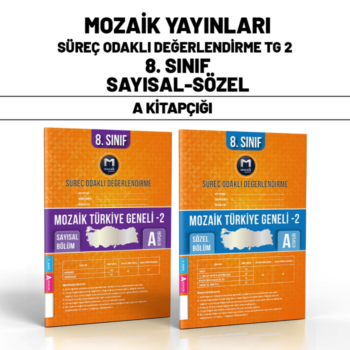 MOZAİK 08.SINIF TÜRKİYE GENELİ SAY/SÖZ 2-A -24-25